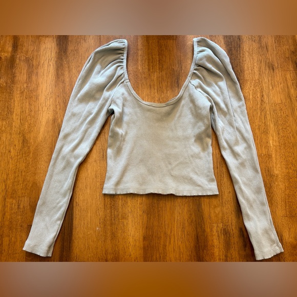 Zara Ribbed Long Sleeve Top - Picture 2 of 4